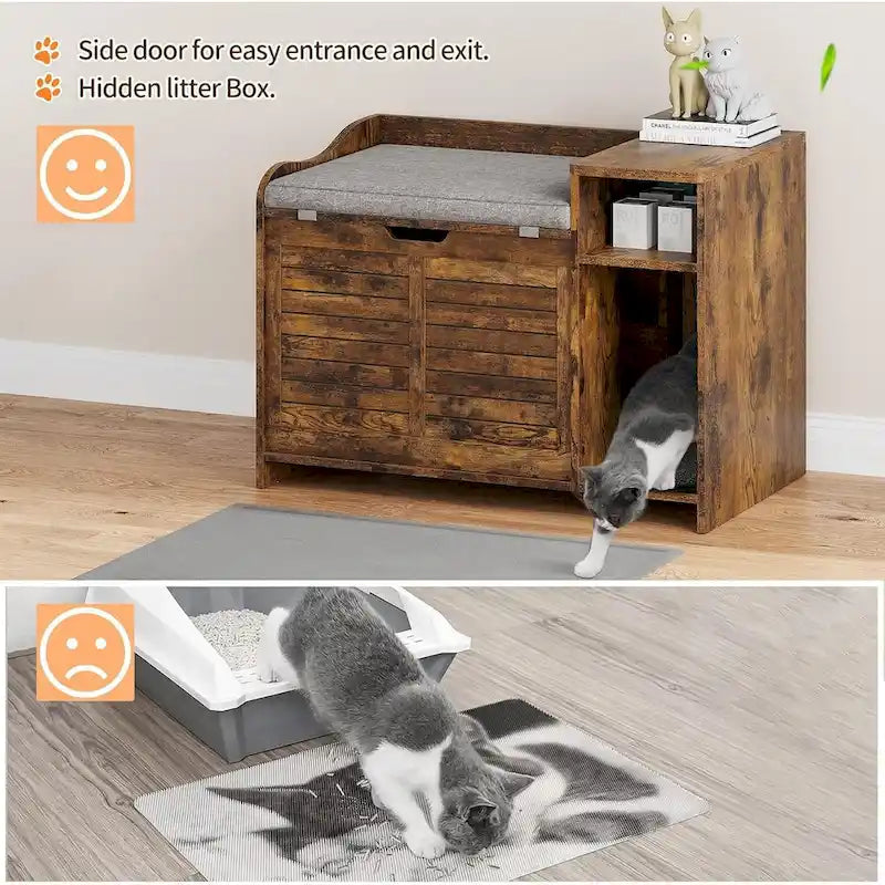Lettiera per gatti con cuscino