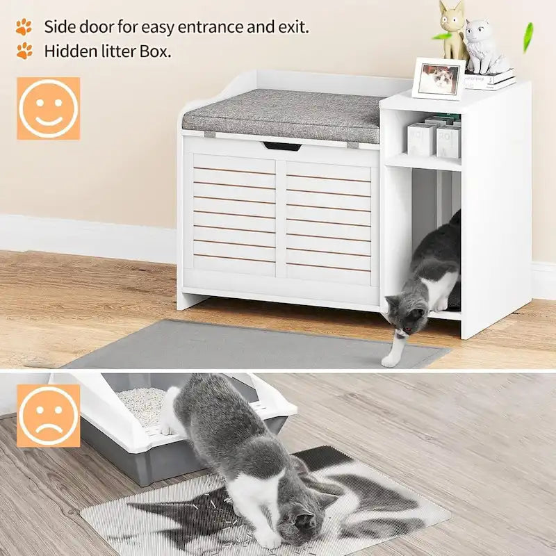 Lettiera per gatti con cuscino