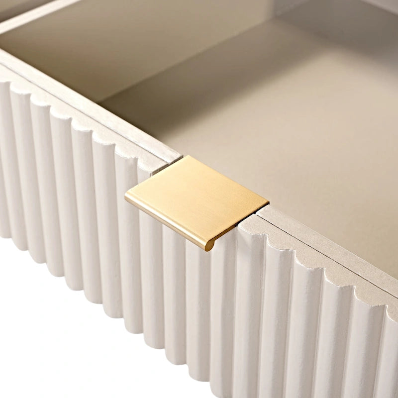 Scrivania da trucco di lusso con specchio rotondo, altezza regolabile, set da toeletta elegante, 4 cassetti e sgabello