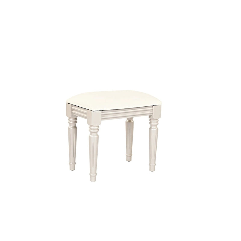 Scrivania da trucco di lusso con specchio rotondo, altezza regolabile, set da toeletta elegante, 4 cassetti e sgabello