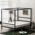 Letto con zanzariera nera