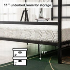 Letto con zanzariera nera
