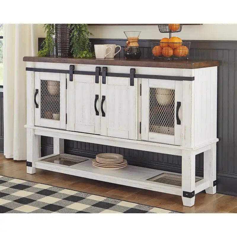  Valebeck White Dining Room Server