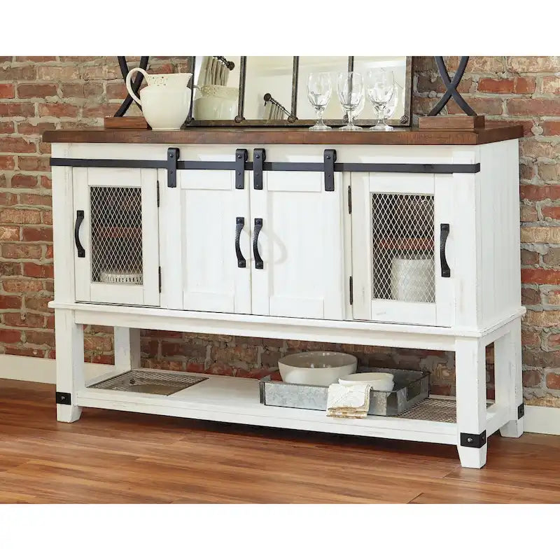 Credenza bianca per sala da pranzo