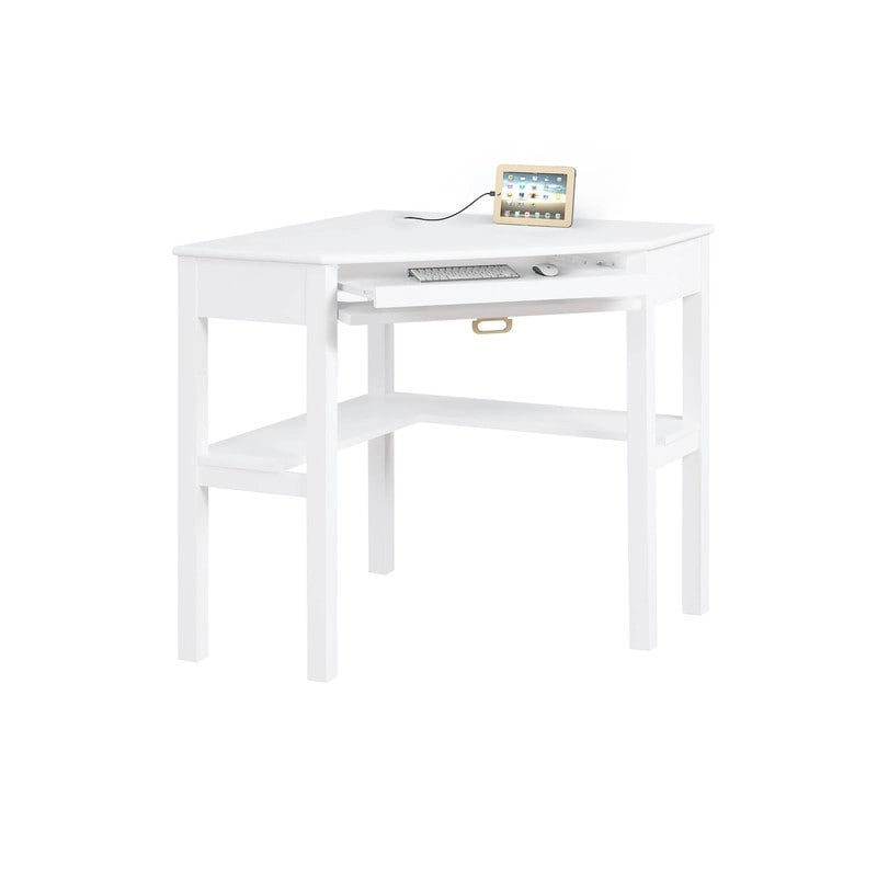 Scrivania ad angolo classica con cassetti