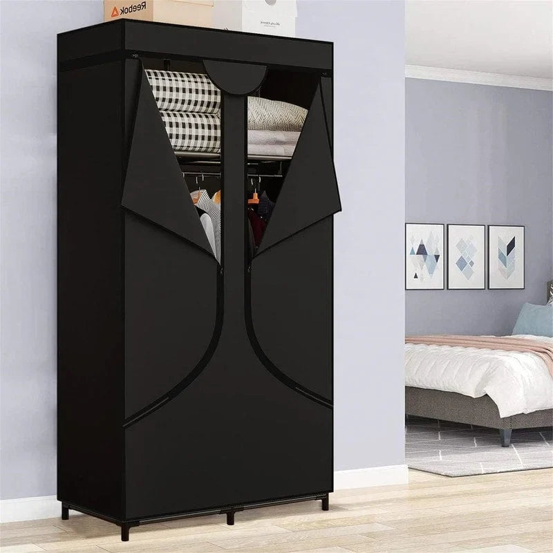 Armadio Portatile Guardaroba Organizzatore di Vestiti - 17.7P x 34.6L x 66.1A