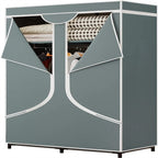 Armadio Portatile Guardaroba Organizzatore di Vestiti - 17.7P x 34.6L x 66.1A