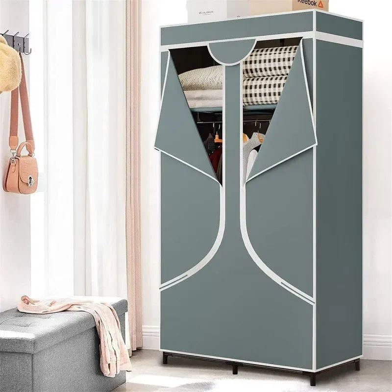 Armadio Portatile Guardaroba Organizzatore di Vestiti - 17.7P x 34.6L x 66.1A
