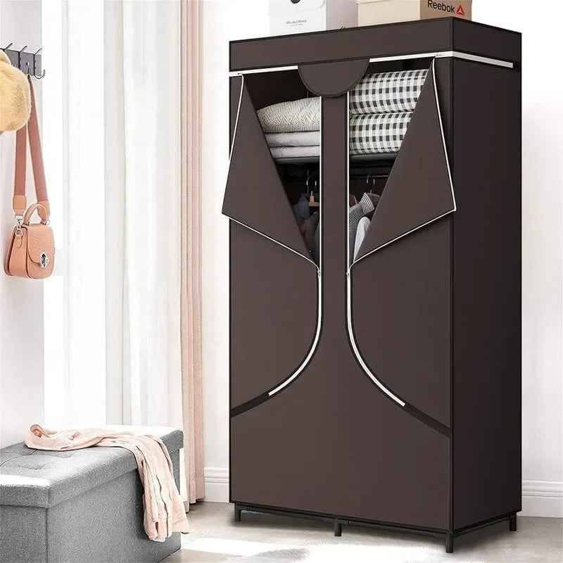Armadio Portatile Guardaroba Organizzatore di Vestiti - 17.7P x 34.6L x 66.1A