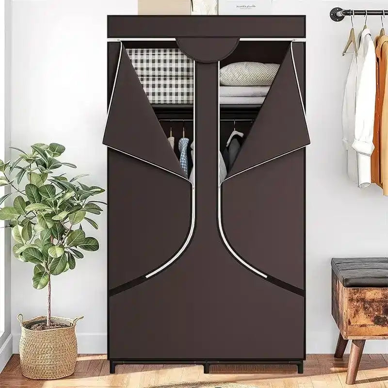 Armadio Portatile Guardaroba Organizzatore di Vestiti - 17.7P x 34.6L x 66.1A