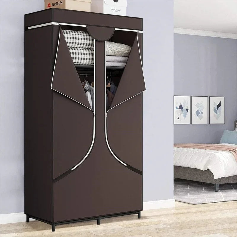 Armadio Portatile Guardaroba Organizzatore di Vestiti - 17.7P x 34.6L x 66.1A