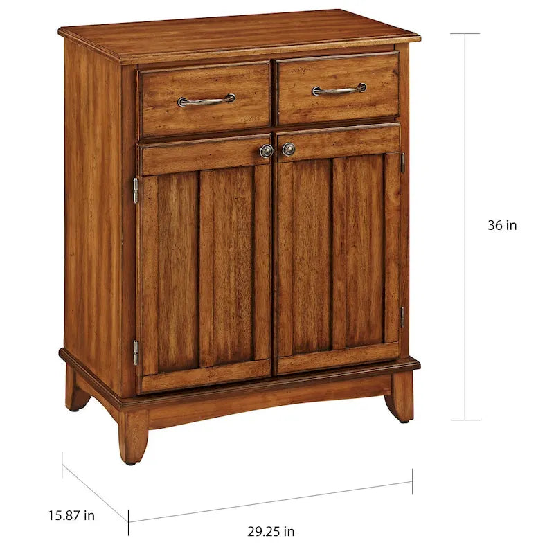 Buffet Narcisse Quercia con Piano in Legno