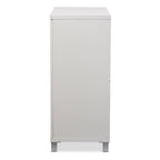 Credenza moderna in legno bianco con contenitore