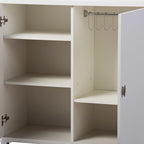 Credenza moderna in legno bianco con contenitore