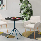 Poltrone Moderne in Velluto con Braccioli e Gambe in Legno Massello, Set da 2, Bianco