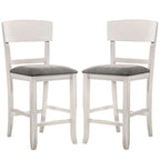 Sedia da bancone in legno con schienale curvo, set da 2 - 18,5 L x 20,5 P x 40 A
