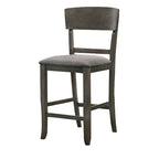 Sedia da bancone in legno con schienale curvo, set da 2 - 18,5 L x 20,5 P x 40 A