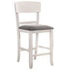 Sedia da bancone in legno con schienale curvo, set da 2 - 18,5 L x 20,5 P x 40 A