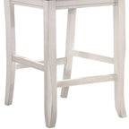 Sedia da bancone in legno con schienale curvo, set da 2 - 18,5 L x 20,5 P x 40 A