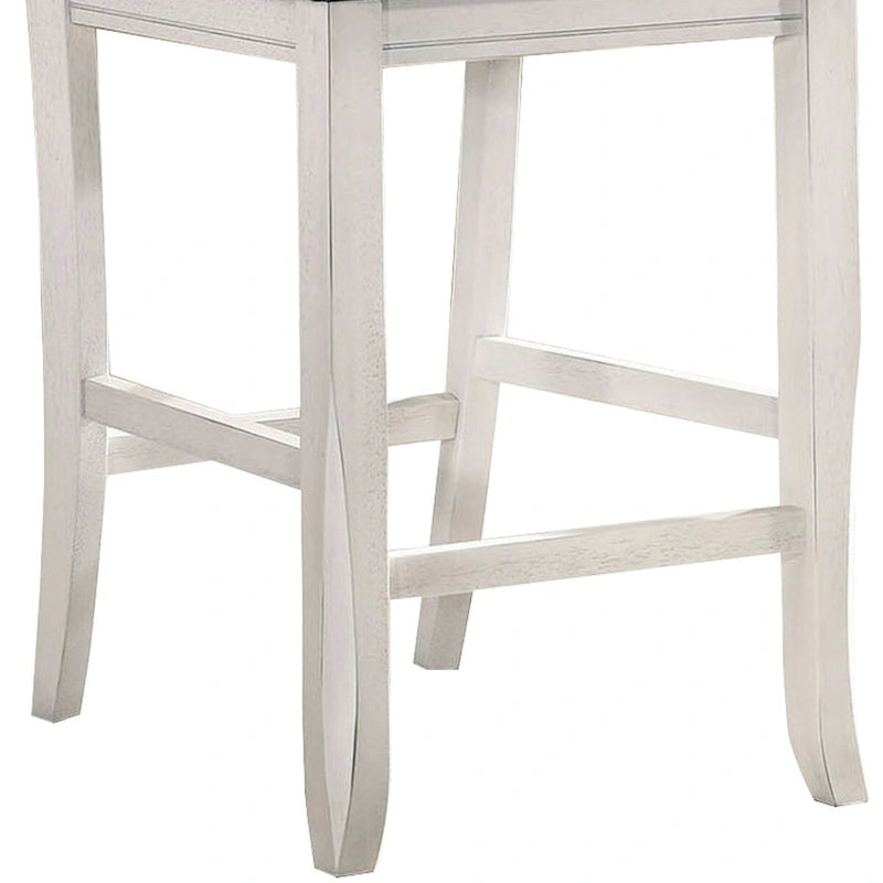 Sedia da bancone in legno con schienale curvo, set da 2 - 18,5 L x 20,5 P x 40 A
