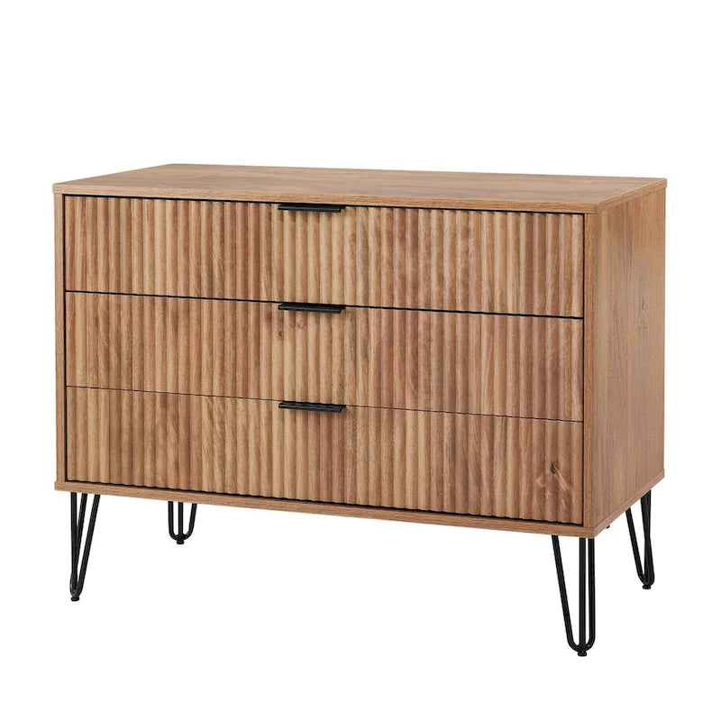  2-Piece Dumbo Modern Standard 3-Drawer Dresser Nightstand Set