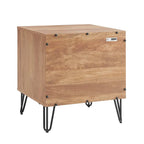 Set comò a 3 cassetti e comodino a 2 pezzi, stile moderno standard