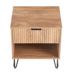 Set comò a 3 cassetti e comodino a 2 pezzi, stile moderno standard