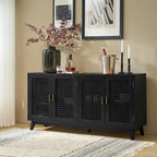 Alexis Contemporary 58Wide Sideboard with Solid Wood Legs by 