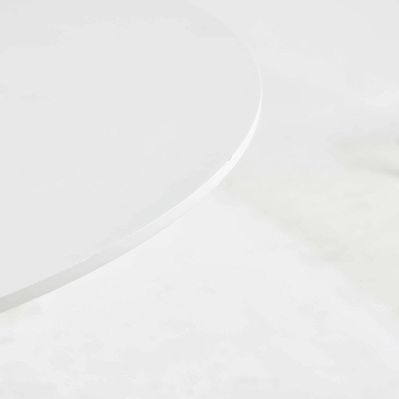 Tavolo da pranzo rotondo di metà secolo per 4-6 persone con base a piedistallo