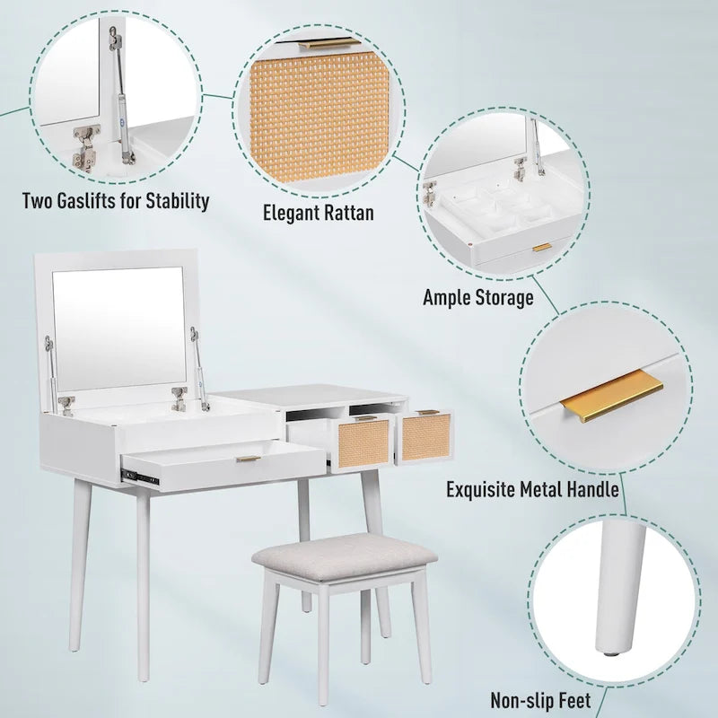 Set da trucco classico in legno