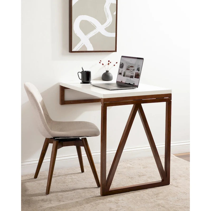  Kaya Wood Wall-Mounted Table - 24x33x31