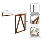 Tavolo a muro in legno - 24x33x31