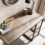 Scrivania in legno di recupero nero