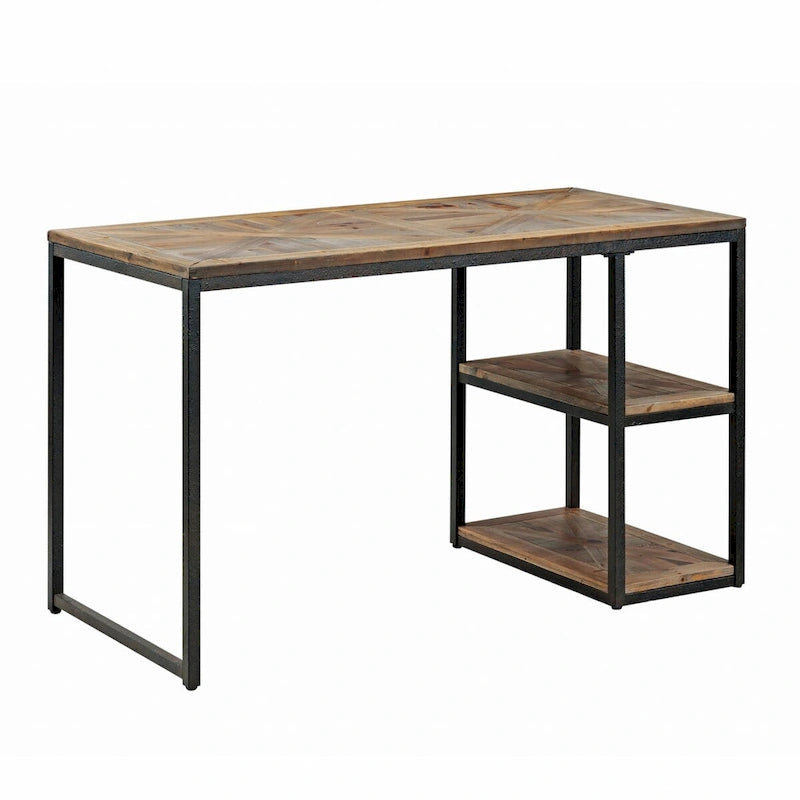 Scrivania in legno di recupero nero
