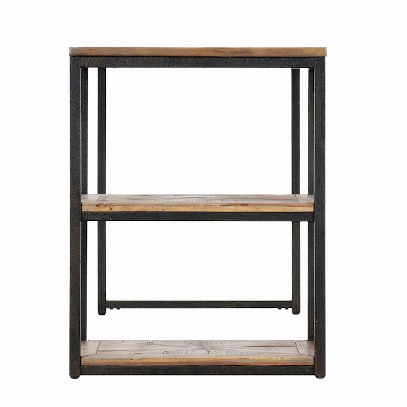 Scrivania in legno di recupero nero