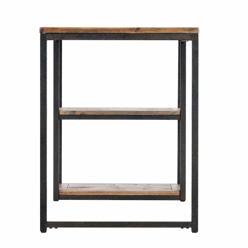 Scrivania in legno di recupero nero