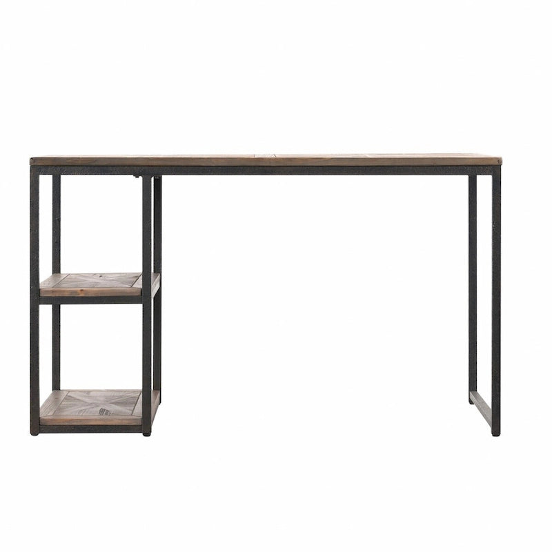 Scrivania in legno di recupero nero