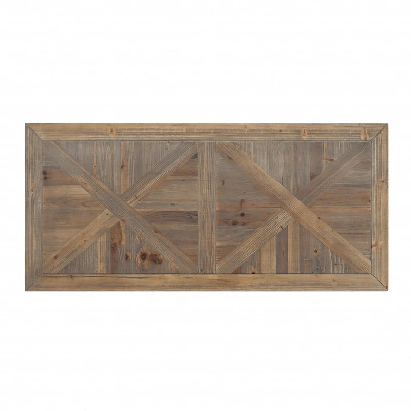 Scrivania in legno di recupero nero