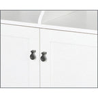 Classificatore verticale bianco a 2 ante con vano nascosto